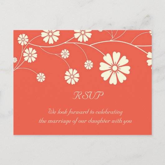 RSVP -開花 インビテーションポストカード (正面)