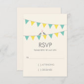 RSVP -青い黄色--を結婚している旗布愛鳥 (正面/裏面)