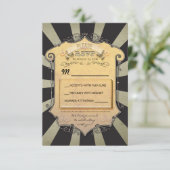 RSVP -黒のストライブ柄--を結婚するカーニバル (スタンド正面)