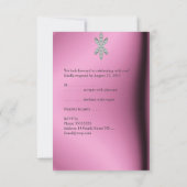 RSVP 21th誕生日パーティーピンクシルクダイヤモンドジュエル (裏面)