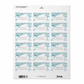 RSVP 3Dグリッターフレームブライダル結婚のベビーシャワー ラベル (フルシート)