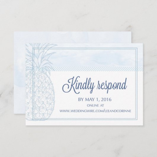 RSVP、5月1日 出欠カード (正面/裏面)