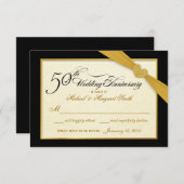 RSVP - 50th Golden Anniversary Black & 金ゴールド (正面/裏面)