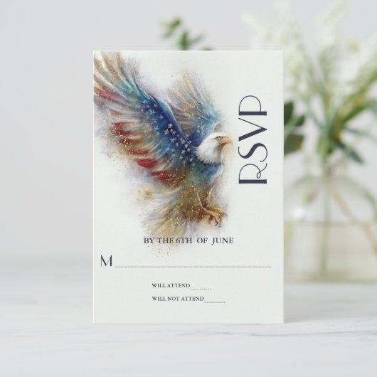 RSVP Bald Eagle Patriotic USA Semiquincentennial (スタンド正面)