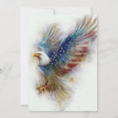 RSVP Bald Eagle Patriotic USA Semiquincentennial セーブザデート (裏面)