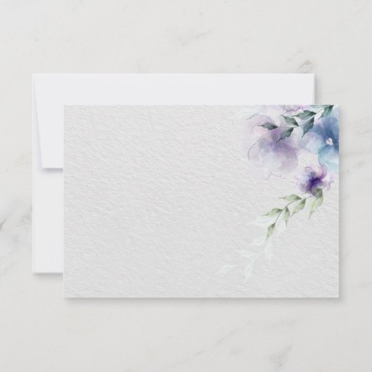 RSVP | Blue-Violet半透明の水色の花 (裏面)