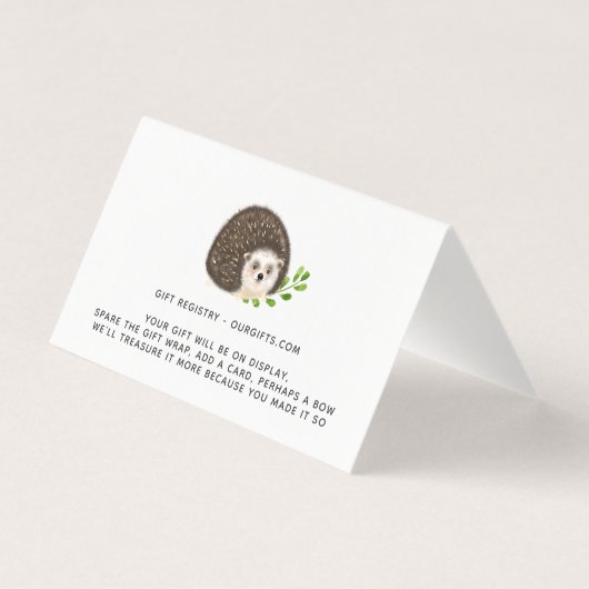 RSVP/Book Request/Display HEDGEHOG(25 x（3インチ1）) 名刺 (裏面)