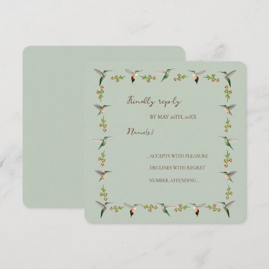 RSVP Card (正面/裏面)