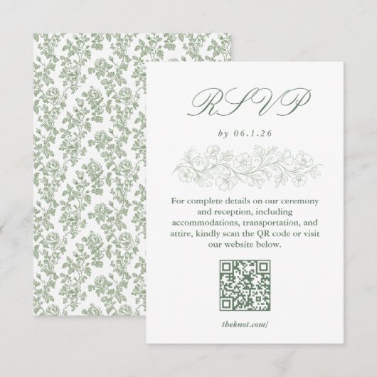 RSVP Card (正面/裏面)