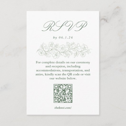 RSVP Card  (正面)