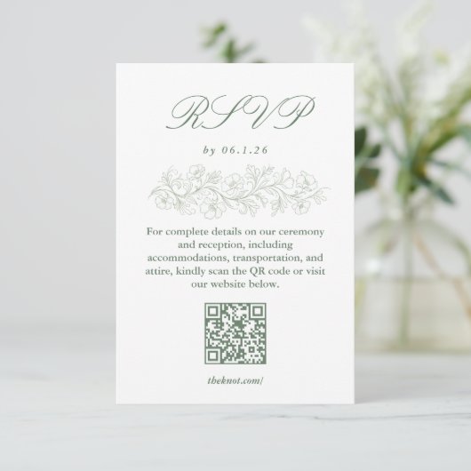 RSVP Card  (スタンド正面)