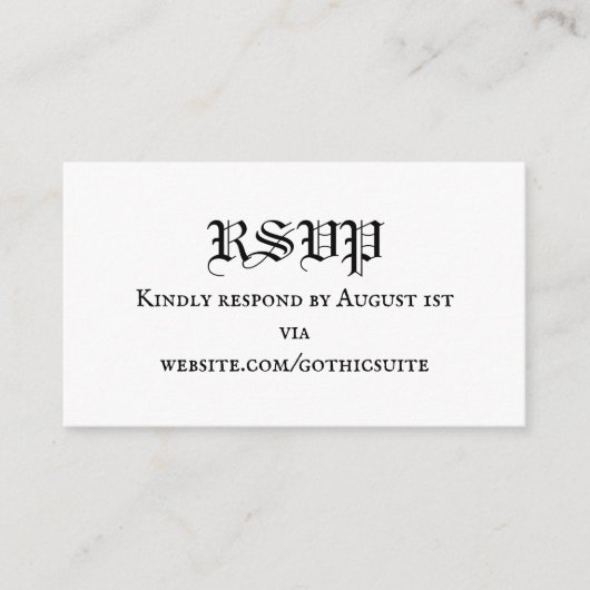 RSVP Card エンクロージャーカード (正面)