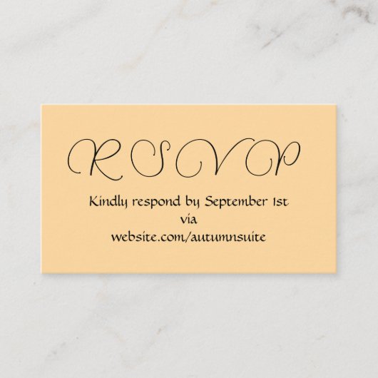 RSVP Card エンクロージャーカード (正面)