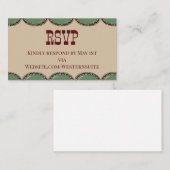 RSVP Card コーリングカード (正面/裏面)