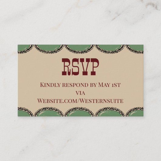 RSVP Card コーリングカード (正面)