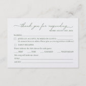 RSVP Card | English (正面)