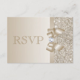 RSVP Champagne Sequins, Bow & Diamond RSVP