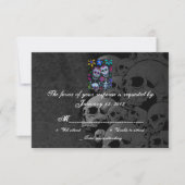 RSVP Day of the Dead Wedding Cards (正面)