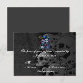 RSVP Day of the Dead Wedding Cards (正面/裏面)