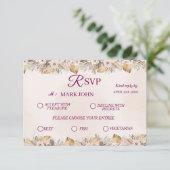RSVP  Elegant Floral Gold Wedding (スタンド正面)