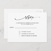 Rsvp en boda espainolaポストカード ポストカード (正面/裏面)