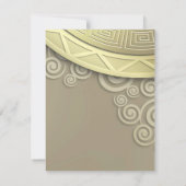 RSVP for披露宴ディナー招待状 (裏面)