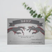 RSVP for A Zombie結婚式招待状 (スタンド正面)