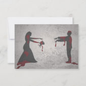 RSVP for A Zombie結婚式招待状 (裏面)