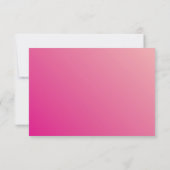 RSVP INFOカード明るいピモダンンクかわいらしのQRCODE (裏面)