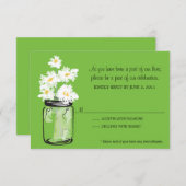 RSVP - Mason Jarの白いデイジー (正面/裏面)