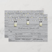 RSVP Mason Jar結婚の (正面/裏面)