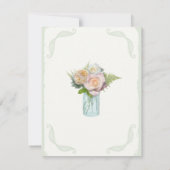 RSVP Menu Choice Mason Jarバラスクリプトタイポグラフィ (裏面)