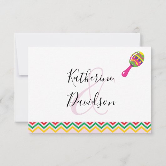 RSVP Mexican Fiestaの返信 (裏面)