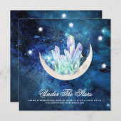 *～* RSVP MOON STARS CRYSTAL AR14 Webサイト結婚: 招待状 (正面/裏面)