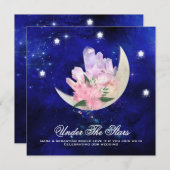 *~* RSVP Moon Stars Crystal WEBSITE AR14結婚's 招待状 (正面/裏面)