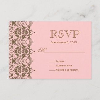 RSVP para boda en espainol / Wedding Rsvp
