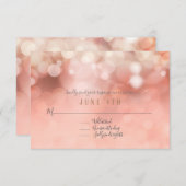 RSVP Pastelカラフル《写真》ぼけ味Twinkling Lights Pink (正面/裏面)