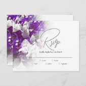 RSVP Postcard Response to Wedding Invite  ポストカード (正面/裏面)
