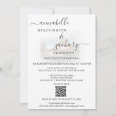 *~* RSVP QRアメリカ国旗Old Barn AR結婚19 招待状 (裏面)