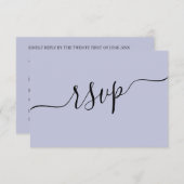 RSVP QRコードパープル結婚ズ (正面/裏面)