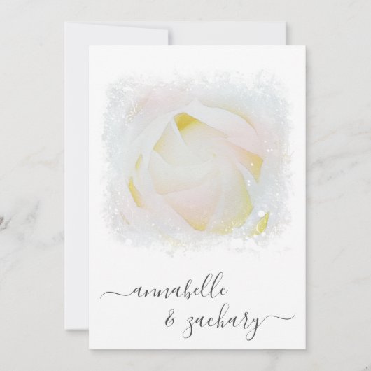 *~* RSVP - QRコードフローラバラAR8の結婚Invita 招待状 (正面)