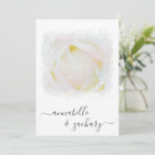 *~* RSVP - QRコードフローラバラAR8の結婚Invita 招待状 (スタンド正面)