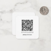 RSVP QRコードモダン任意モダンの大事な行事 ノートカード (正面/裏面インサイチュ)