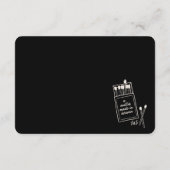 RSVP QRコード天国カードで作成された一致 エンクロージャーカード (裏面)