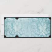 RSVP QR素朴コードを使用したヴィンテージムービーチケット 招待状 (裏面)