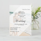 *~* RSVP QR 救 $$$ フォト結婚式招待状 招待状 (スタンド正面)