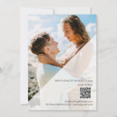 *~* RSVP QR 救 $$$ フォト結婚式招待状 招待状 (裏面)