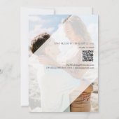 *~* RSVP QR 救 $ 2枚の写結婚真 招待状 (裏面)