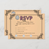 RSVP Reply Card | Confirm Attendance & Guest Count (正面/裏面)