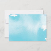 RSVP REPLY RESPONSE青い水色のキッズ情報 (裏面)